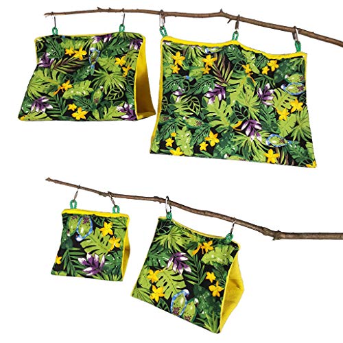 Papageien-Kuschelnest, Plüsch-Hängematte, Zelt, kleines Haustier-Unterschlupf, Bett mit 2 Metallhaken, für Sittiche, Aras, Rennmäuse, Vögel, Nistkastenmaterial Papageien-Kuschelnest, Plüsch-Hängematte, Zelt, kleines Haustier-Unterschlupf, Bett mit 2 Metallhaken, für Sittiche, Aras, Rennmäuse, Vögel, Nistkastenmaterial von Mabta