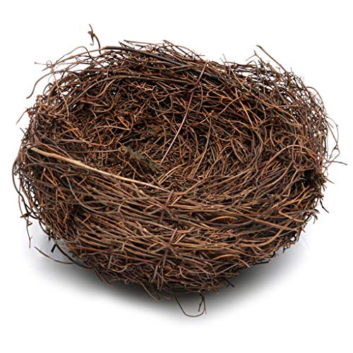 Vogelhaus, handgewebtes Rattan-Vogelkäfig-Zubehör, gemütliches Nest vor Kälte, 9,9 cm, 15,9 cm, Haustierzubehör für Welpenbett von Mabta