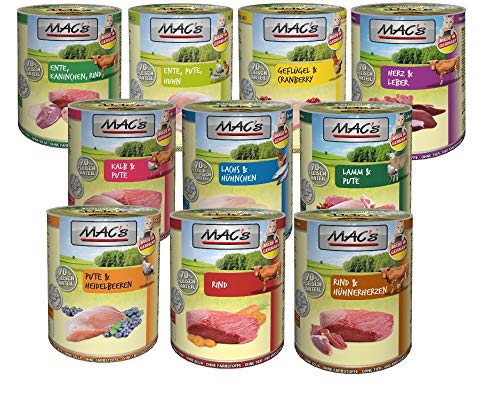 MACs Cat Katzenfutter 20 x 400g Mix, Verschiedene Sorten von MAC's