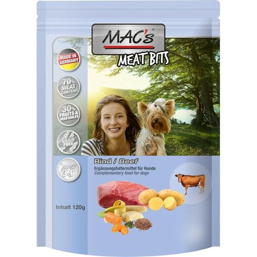 MAC's Dog | Meat Bits | Snacks 120g - Rindfleisch 120g von Mac's