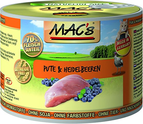 MACs | Pute & Heidelbeeren | 6 x 200 g von MACs