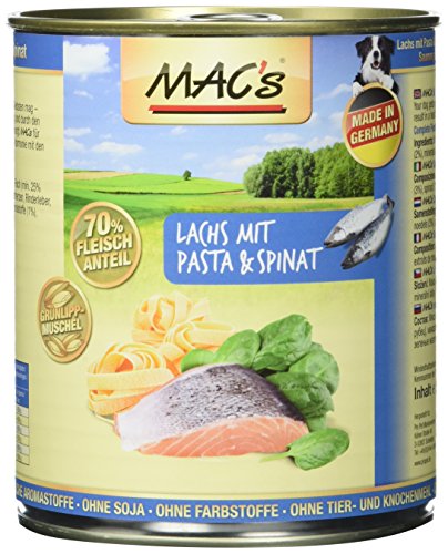 Mac'S Lachs Mit Pasta & Spinat, 6Er Pack (6 X 800 G) , G (6Er Pack) von MAC's