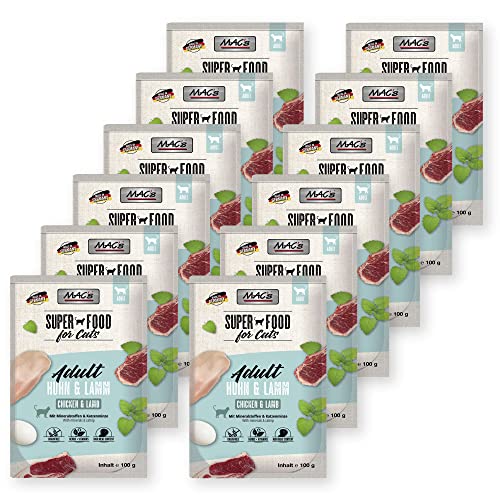 Mac's Katzenfutter Nassfutter Pouch Huhn & Lamm 12x100g Mac's Katzenfutter Nassfutter Pouch Huhn & Lamm 12x100g von MAC's