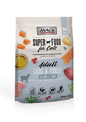 Macs Cat Adult Lachs+For. 300g von MAC's