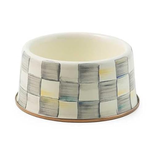 MACKENZIE-CHILDS Sterling Check Futternapf, niedlicher Katzen- und Hundenapf, klein von MacKenzie-Childs