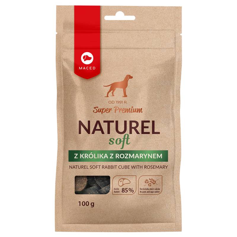 Maced Super Premium Naturel Softe Kaninchen Happen mit Rosmarin - 3 x 100 g von Maced