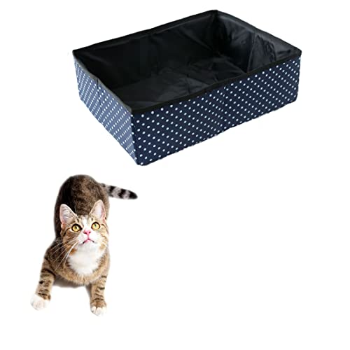 Faltbare Katzentoilette Tragbare Katzenklo für Katzen, Wasserdicht, Dauerhaft, Einfach zu Säubern, Geeignet für Reisen, Draussen, Zuhause, Blau, 40 * 30 cm Faltbare Katzentoilette Tragbare Katzenklo für Katzen, Wasserdicht, Dauerhaft, Einfach zu Säubern, Geeignet für Reisen, Draussen, Zuhause, Blau, 40 * 30 cm von Macelitu