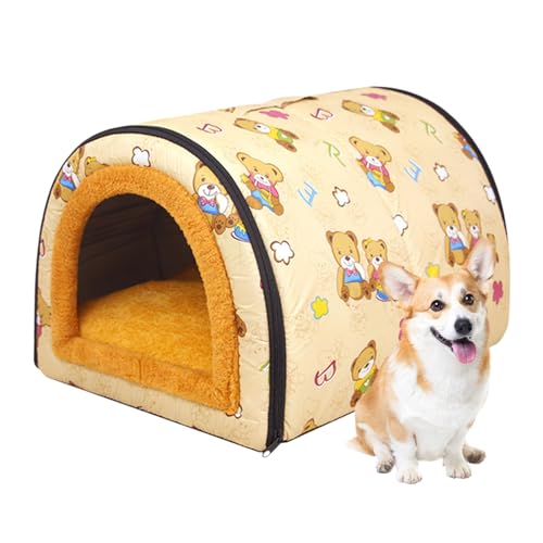 Gemütliches kleines Haustierhaus, bequeme Hundehütte für alle Jahreszeiten, mittelgroße und kleine Hunde, geschlossenes Haus mit Griff für Balkon, Garten, Wohnzimmer, Schlafzimmer, Reisen Maciun Gemütliches kleines Haustierhaus, bequeme Hundehütte für alle Jahreszeiten, mittelgroße und kleine Hunde, geschlossenes Haus mit Griff für Balkon, Garten, Wohnzimmer, Schlafzimmer, Reisen Maciun von Maciun
