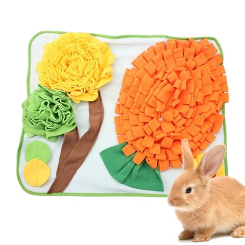 Kaninchen Schnüffelmatte - Interaktive Schnüffelmatte - Leckerli-Spender, kleines Haustier-Puzzle-Spielzeug für Welpen, Hamster, Chinchillas, Haustierbedarf Kaninchen Schnüffelmatte - Interaktive Schnüffelmatte - Leckerli-Spender, kleines Haustier-Puzzle-Spielzeug für Welpen, Hamster, Chinchillas, Haustierbedarf von Maciun