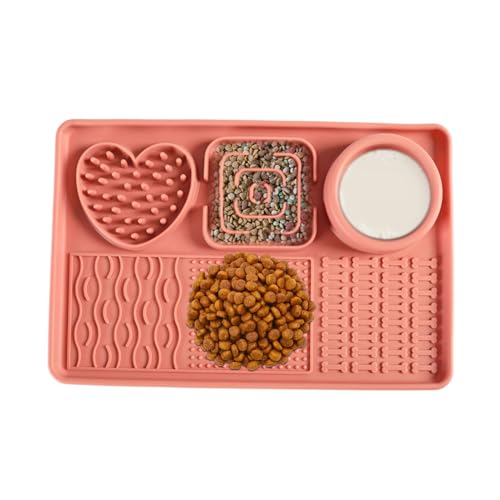 Katzen-Leckmatten – Silikon-Puzzle-Futterstation | Langsame Fütterung, interaktives Anreicherungsspielzeug, Haustierbedarf für Zuhause, Reisebox, Indoor-Spielen Katzen-Leckmatten – Silikon-Puzzle-Futterstation | Langsame Fütterung, interaktives Anreicherungsspielzeug, Haustierbedarf für Zuhause, Reisebox, Indoor-Spielen von Maciun