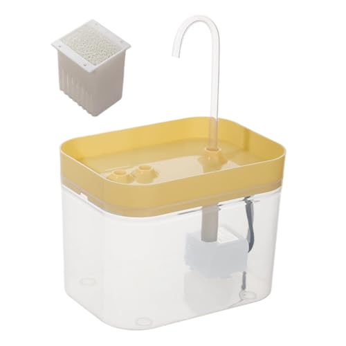 Katzen-Wasserbrunnen | 1,5 l automatischer Wasserbrunnen – Leise Haustier-Trinkspender Zubehör für mittelgroße kleine große Kätzchen Katzen-Wasserbrunnen | 1,5 l automatischer Wasserbrunnen – Leise Haustier-Trinkspender Zubehör für mittelgroße kleine große Kätzchen von Maciun