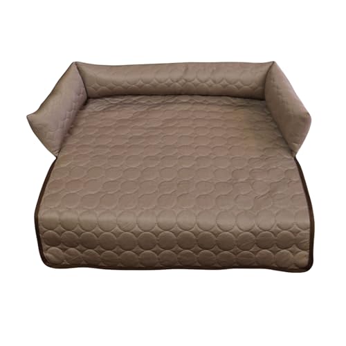 Kühlendes Hundebett aus Eisseide, 90 x 90 cm, waschbar, rutschfest, für ältere Welpen, Haustiere im Wohnzimmer, Büro, Terrasse und Garten von Maciun