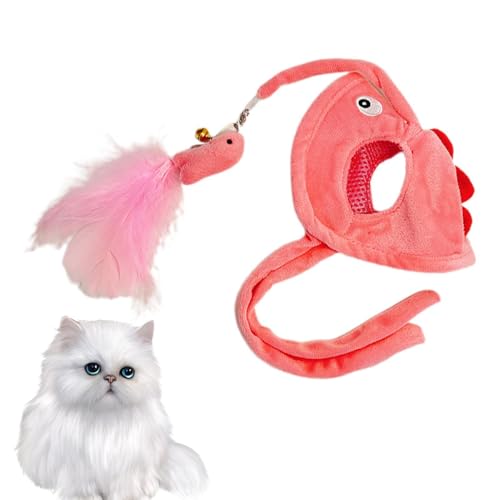 Katzenspielzeug Kopffeder – Interaktives Spielzeug für den Innenbereich mit Feder, tragbarer interaktiver Teaser-, lustige Form für zu Hause im Freien, fördert das Training der Katze Katzenspielzeug Kopffeder – Interaktives Spielzeug für den Innenbereich mit Feder, tragbarer interaktiver Teaser-, lustige Form für zu Hause im Freien, fördert das Training der Katze von Maciun