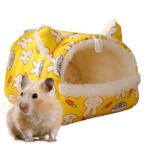 Maciun Meerschweinchen-Betthöhle, gemütliches Schlafhaus für Hamster, Kleintiere, Winterhaus, warmes Nest für Kaninchen, Rennmäuse, Frettchen, Hamster, Papageien von Maciun