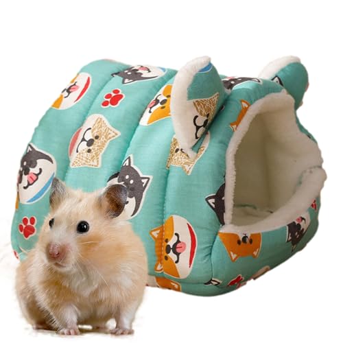 Maciun Meerschweinchen-Hausbett, gemütliches Schlafhaus für Hamster, weiches Kleintier, gemütliches Hausbett, Käfigzubehör für Frettchen, Kaninchen, Gerbi von Maciun