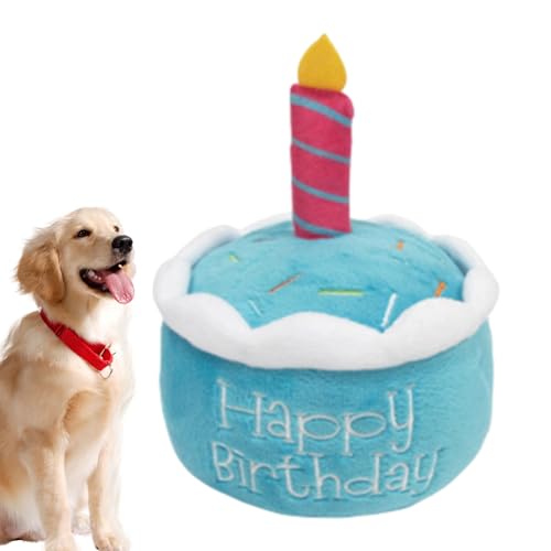 Maciun Plüschspielzeug zum Geburtstag für Hunde, Kauspielzeug zum Geburtstag des Hundes – niedliches Hutkuchenspielzeug | Geburtstagsgeschenk für Hunde Mädchen, Kuchen für Welpen Maciun Plüschspielzeug zum Geburtstag für Hunde, Kauspielzeug zum Geburtstag des Hundes – niedliches Hutkuchenspielzeug | Geburtstagsgeschenk für Hunde Mädchen, Kuchen für Welpen von Maciun