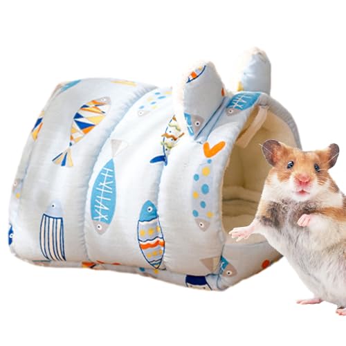 Maciun Schlafnest für Hamster, gemütliches Schlafhaus für Hamster, weiches Baumwollnest, warmes Nest für Igel, Frettchen, Kaninchen, Rennmäuse von Maciun