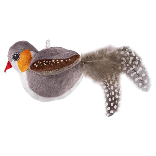Maciun Zwitschernder Vogel Katzenspielzeug, Zwitschernder Vogel mit flatternden Flügeln, Automatisches Katzenspielzeug, fliegender Vogel Spielzeug, interaktives superweiches Katzenspielzeug Vogel, der Maciun Zwitschernder Vogel Katzenspielzeug, Zwitschernder Vogel mit flatternden Flügeln, Automatisches Katzenspielzeug, fliegender Vogel Spielzeug, interaktives superweiches Katzenspielzeug Vogel, der von Maciun