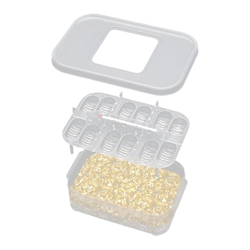 Reptilien-Zuchtbox, 12 Fächer, Reptilien-Eier-Brutkasten, transparente Überwinterungs-Inkubationsschale für Amphibien, Schlangen, Eidechsen von Maciun