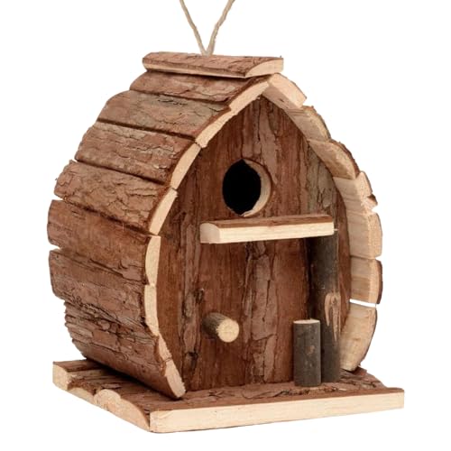 Vogelhäuser, Vogelhäuser für den Außenbereich, Holz, dekorativ, rustikaler Unterschlupf, Nistkasten, Käfig für Terrasse, Baum, Deck, Garten, Fenster, Balkon, Zaun Vogelhäuser, Vogelhäuser für den Außenbereich, Holz, dekorativ, rustikaler Unterschlupf, Nistkasten, Käfig für Terrasse, Baum, Deck, Garten, Fenster, Balkon, Zaun von Maciun