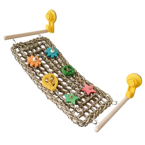 Wellensittichschaukel für Vogelkäfige, Vogelhängematte für Sittiche, Vogelhängematte aus Kletternetz, Spielzeug für Vögel, Papageienschaukel, Kletterhängematte mit Saugnapf, Maciun Wellensittichschaukel für Vogelkäfige, Vogelhängematte für Sittiche, Vogelhängematte aus Kletternetz, Spielzeug für Vögel, Papageienschaukel, Kletterhängematte mit Saugnapf, Maciun von Maciun
