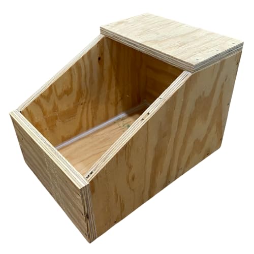 Kaninchen-Nistkasten – robuste Holzkonstruktion – für Kaninchenzucht und passend für andere Kleintiere von Mad Cat Farm