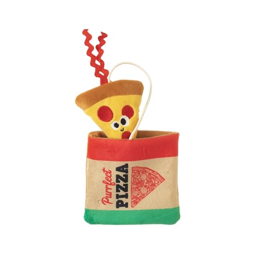 Mad Cat Purrfect Pizza Hide-A-Toy, Katzenminze + Silvervine Katzenspielzeug, 2 Spielzeuge in 1, für Katzen jeden Alters Mad Cat Purrfect Pizza Hide-A-Toy, Katzenminze + Silvervine Katzenspielzeug, 2 Spielzeuge in 1, für Katzen jeden Alters von Mad Cat