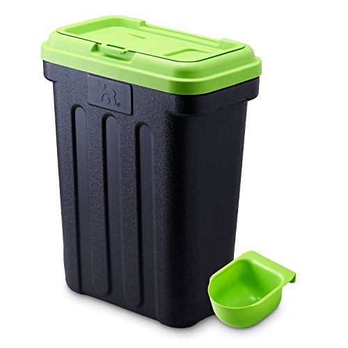 Maelson Dry Box - schwarz / grün - Vorratsbehälter für Trockenfutter, 15 kg von OFT