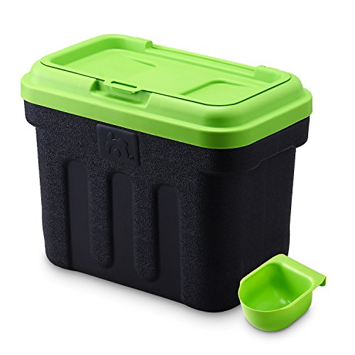 Maelson Dry Box - schwarz / grün - Vorratsbehälter für Trockenfutter, 7.5 kg von Maelson
