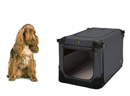 Maelson Soft Kennel Hundebox - Anthrazit - 72 x 51 x 51 cm von Maelson