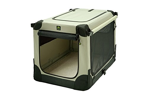 Maelson Soft Kennel faltbare Hundebox -beige - M 82 - (82 x 59 x 59 cm) von Maelson