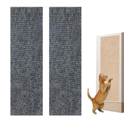 Mafagwre 2 Stück Katzenkratzmatte, Kratzfester Möbelschutz, Katzenkratzmatte Für Die Wand, Katzenkratzpad Für Katzen, Schutz Für Bett Und Sofa (Grau,30x100cm) von Mafagwre