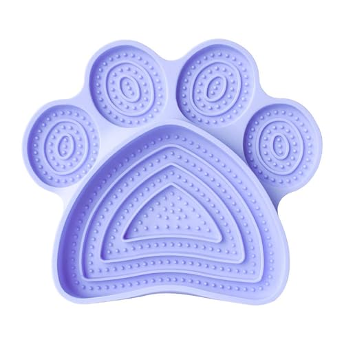 Licky Mats Für Hunde, Hunde-Leckpad Aus Silikon, Haustier Leckmatte Mit Super Starke Saugkraft, Leckmatte Für Katze, Schleckmatte Katze, Langsames Füttern Für Haustier Angst Relief (B) von Mafagwre