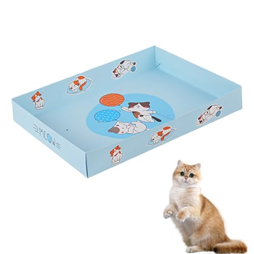 Mafagwre 10 Stück Einweg-Katzentoiletten Für Katzen, Tragbare Katze Reisetoilette, Cat Litter Box, Leichte Und Einfache Reinigung Für Haustiere Reisen Freien Camping Heimgebrauc (Blue) von Mafagwre
