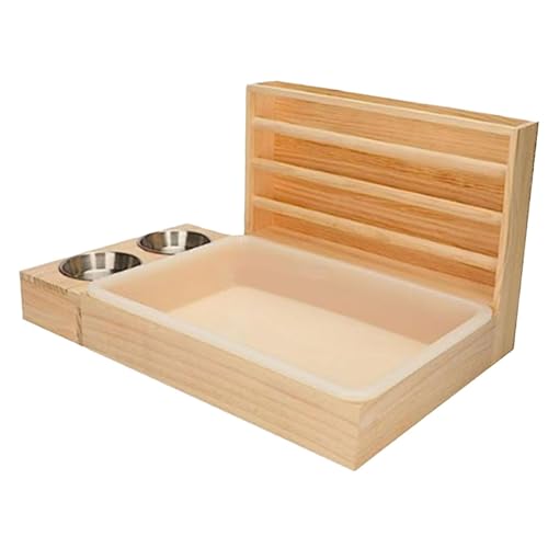 Heufutterstation für Kaninchen, Heu, Kaninchen, Futterspender mit Futternapf, Heufutterstation aus Holz mit Katzentoilette, 20 x 11,2 x 11 cm, für Chinchilla, Meerschweinchen, Hamster, Kaninchen Heufutterstation für Kaninchen, Heu, Kaninchen, Futterspender mit Futternapf, Heufutterstation aus Holz mit Katzentoilette, 20 x 11,2 x 11 cm, für Chinchilla, Meerschweinchen, Hamster, Kaninchen von MagiDeal