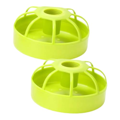 MagiDeal 2 Stück Vogelfutterspender, Tränken, Vogelfutterhalter, große Kapazität, waschbar, spritzwassergeschützt, robuster Behälter, Futterspender von MagiDeal