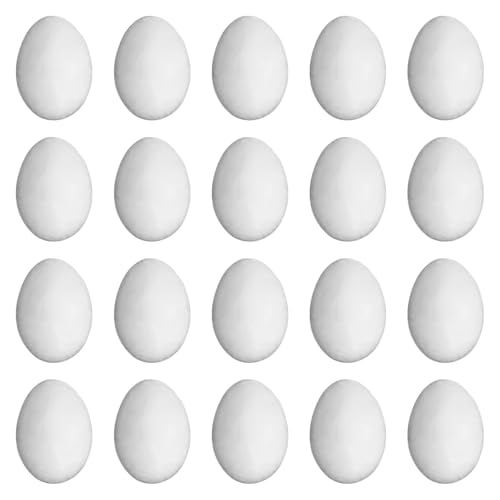 MagiDeal 20 Stücke Feste Simulation Taubene Eier künstliche Ostereier Dekoration Zucht helfen, für Taubenschlüpfen zu lagern von MagiDeal
