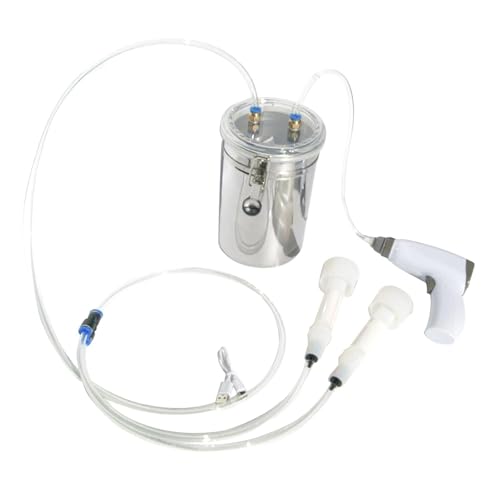 MagiDeal 2L Elektrisches Kuhmelkmaschinen-Kit Edelstahleimer Doppelkopfmelker Multifunktional für Vieh Elektrischer Melker MagiDeal 2L Elektrisches Kuhmelkmaschinen-Kit Edelstahleimer Doppelkopfmelker Multifunktional für Vieh Elektrischer Melker von MagiDeal