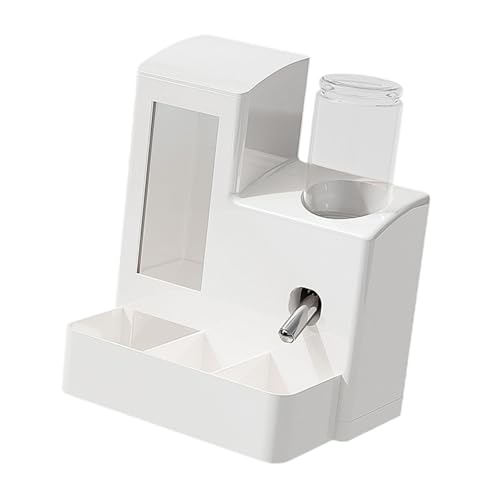 MagiDeal 3-in-1-Futterspender für Hamster, automatisch, leicht zu reinigen, Behälter, Futterstation für Zuhause, Frettchen, Kleintiere, Terrasse, Weiße 80-ml-Flasche von MagiDeal