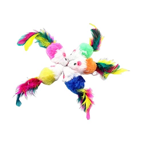 MagiDeal 5 Stück Lustige Mäuse Katzenspielzeug Kitty Chew Toys Plüschmäuse geformtes Spielzeug Kleines weiches tragbares interaktives Katzenspielzeug für MagiDeal 5 Stück Lustige Mäuse Katzenspielzeug Kitty Chew Toys Plüschmäuse geformtes Spielzeug Kleines weiches tragbares interaktives Katzenspielzeug für von MagiDeal