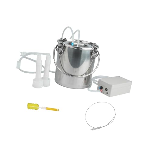 MagiDeal 5L Elektrische Ziege Melkmaschine Set EU 220V Stecker Leichte Vakuumpumpe MagiDeal 5L Elektrische Ziege Melkmaschine Set EU 220V Stecker Leichte Vakuumpumpe von MagiDeal