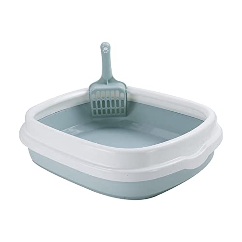 MagiDeal Anti-Spritzer-Katzentoilette, einfache Reinigung mit Rahmen, langlebige Toilette für Welpen und Kätzchen, Blaues Mittel MagiDeal Anti-Spritzer-Katzentoilette, einfache Reinigung mit Rahmen, langlebige Toilette für Welpen und Kätzchen, Blaues Mittel von MagiDeal