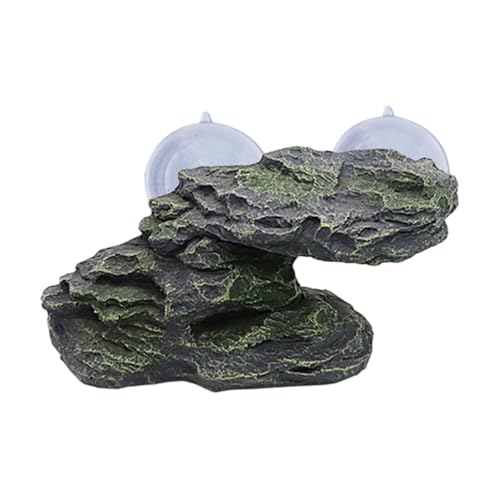 MagiDeal Aquarium Float Dekoration Schildkröte Klettern Rampen Schiefer Tortoise Kletterstuf, GrÜn von MagiDeal