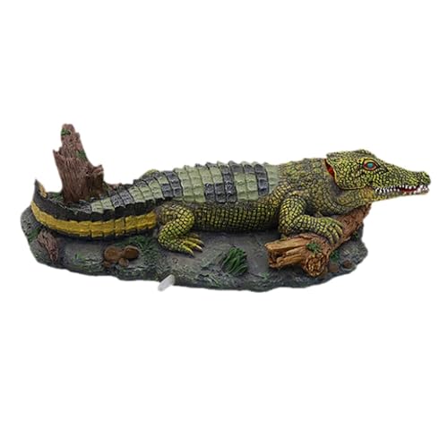 MagiDeal Aquarium-Krokodil-Luftstein-Ornament, Krokodil, vielseitig einsetzbar MagiDeal Aquarium-Krokodil-Luftstein-Ornament, Krokodil, vielseitig einsetzbar von MagiDeal