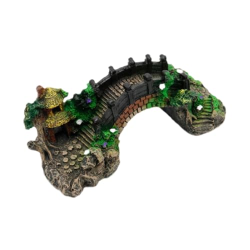 MagiDeal Aquarium-Ornament, künstliches Brückenmodell, Baumlandschaft, Brückenfigur aus Kunstharz, Brückenornament für Gartendekoration, Tisch-/Schreibtisch, M MagiDeal Aquarium-Ornament, künstliches Brückenmodell, Baumlandschaft, Brückenfigur aus Kunstharz, Brückenornament für Gartendekoration, Tisch-/Schreibtisch, M von MagiDeal