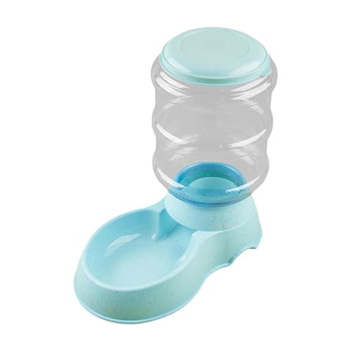 MagiDeal Automatischer Futterspender für Haustiere, Fütterungsgerät für Hunde und Katzen, für Katzen, Kaninchen und Welpen, 3,8 l, durchsichtiger, blaues Futter von MagiDeal