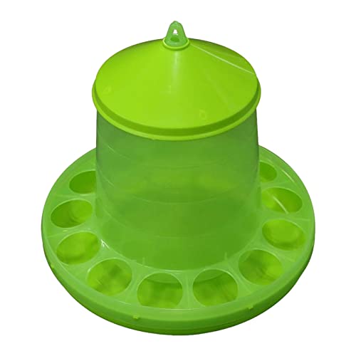 MagiDeal Automatischer Geflügel-Futterspender, Bewässerungs-Futterbehälter, Futterspender, Hühner-Futterspender, Tränke für, Pfauen, Gänse, 28 x 24 cm ohne Halterung von MagiDeal