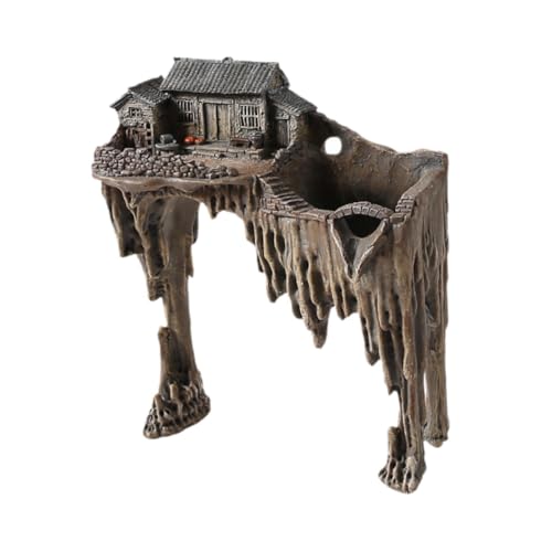 MagiDeal Betta Fisch Tank Versteck Haus Harz Statue Dekorative Hütte Harz Spielzeug Unterschlupf Aquarium Dekoration Versteck Höhle für Reptilien Garten, D MagiDeal Betta Fisch Tank Versteck Haus Harz Statue Dekorative Hütte Harz Spielzeug Unterschlupf Aquarium Dekoration Versteck Höhle für Reptilien Garten, D von MagiDeal