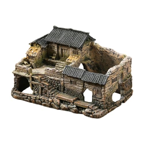 MagiDeal Betta Fisch Tank Versteck Haus Harz Statue Dekorative Hütte Harz Spielzeug Unterschlupf Aquarium Dekoration Versteck Höhle für Reptilien Garten, a MagiDeal Betta Fisch Tank Versteck Haus Harz Statue Dekorative Hütte Harz Spielzeug Unterschlupf Aquarium Dekoration Versteck Höhle für Reptilien Garten, a von MagiDeal