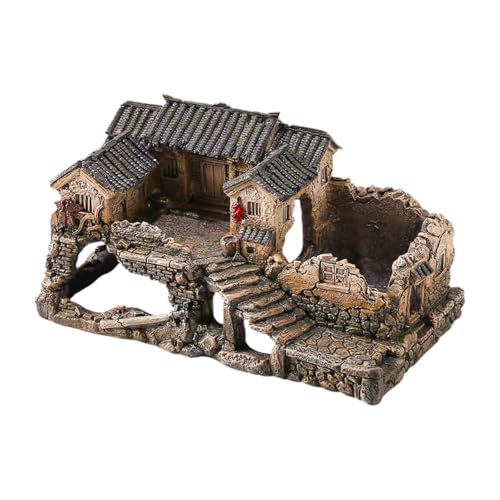 MagiDeal Betta Fisch Tank Versteck Haus Harz Statue Dekorative Hütte Harz Spielzeug Unterschlupf Aquarium Dekoration Versteck Höhle für Reptilien Garten, c MagiDeal Betta Fisch Tank Versteck Haus Harz Statue Dekorative Hütte Harz Spielzeug Unterschlupf Aquarium Dekoration Versteck Höhle für Reptilien Garten, c von MagiDeal